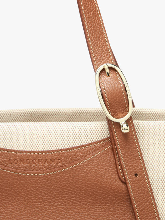 Longchamp Le foulonné toile Hobo bag Brown