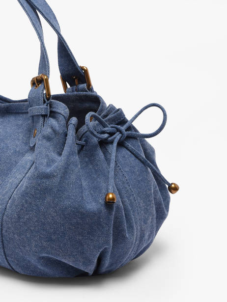 Shoulder Bag Canvas Cotton Gerard darel Blue canvas D489 other view 5