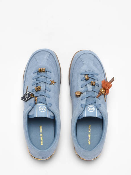 Sneakers In Leather Michael kors Blue women OFS2S264 other view 3