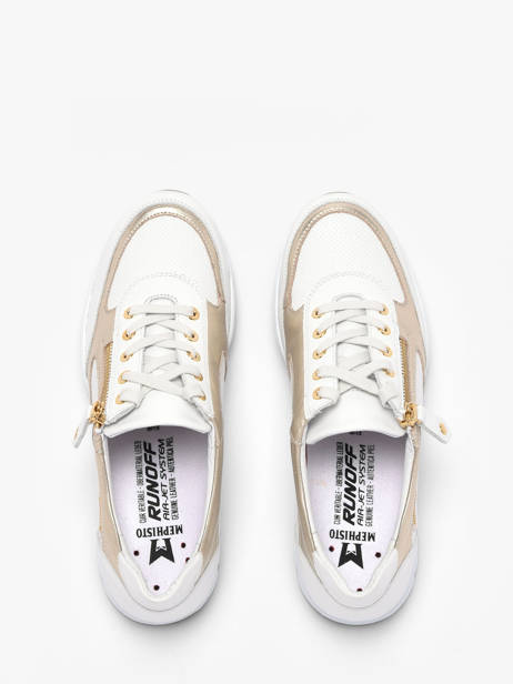 Sneakers In Leather Mephisto White women P5148982 other view 3