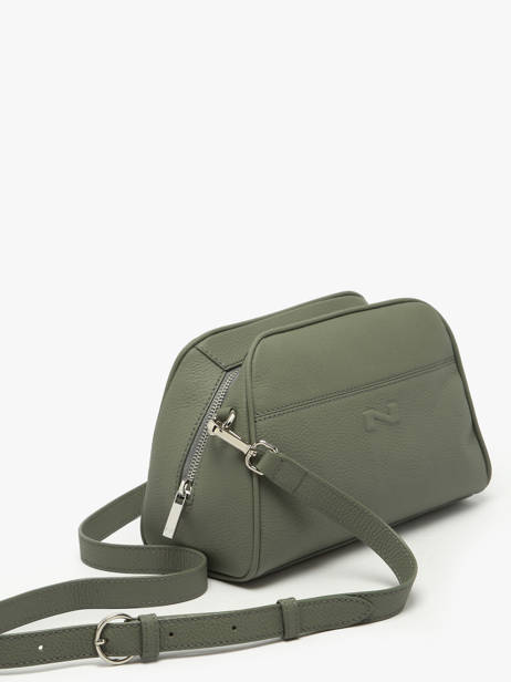 Sac Bandoulière Brenda Cuir Nathan baume Vert state 2 vue secondaire 2