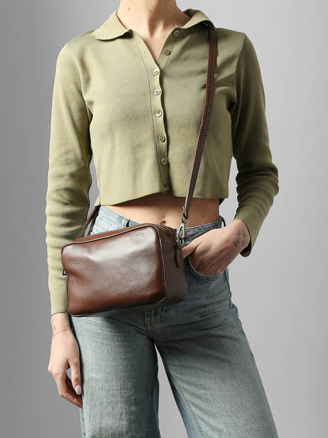 Sac Bandoulière Caviar Leather Milano Brown caviar CA25112 other view 1