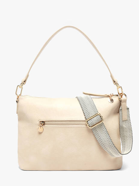 Shoulder Bag Zip Lulu castagnette Beige zip ALCIDE other view 4