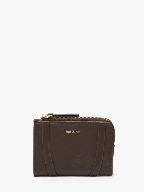 Wallet Leather Vintage Nat et nin Brown vintage ROZA