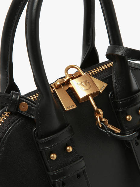 Crossbody Bag Love Bag Icon Leather Pinko Black love bag icon 5333A0QO other view 3