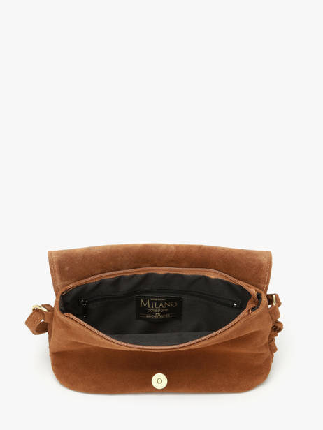 Shoulder Bag Velvet Milano Brown velvet VE24115O other view 3