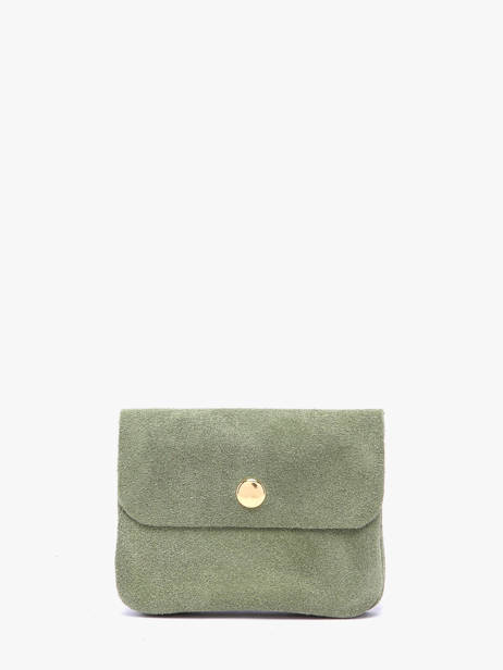 Coin Purse Velvet Leather Milano Green velvet VE23091O