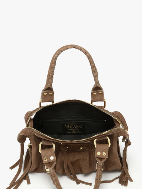 Crossbody Bag Velvet Leather Milano Beige velvet VE24092O other view 3