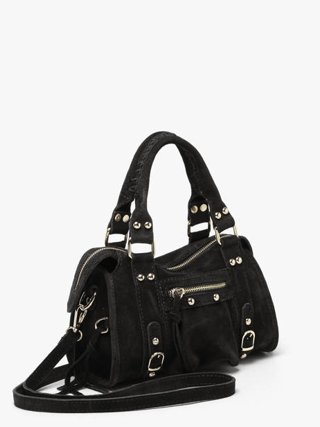 Sac Bandoulière Velvet Cuir Milano Noir velvet VE24093O vue secondaire 2