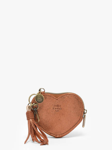 Coin Purse Vintage Leather Mila louise Brown vintage 16083X