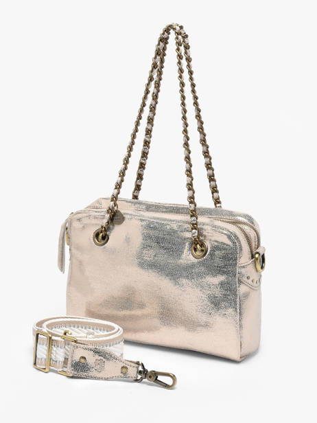 Shoulder Bag Vintage Leather Mila louise Blue vintage 3889RX other view 1