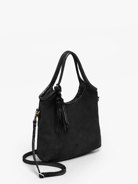 Crossbody Bag Vintage Leather Mila louise Black vintage 23059V other view 1