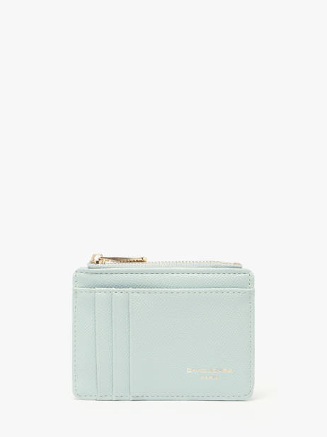 Porte-monnaie Porte-cartes Saffiano David jones Bleu saffiano 2
