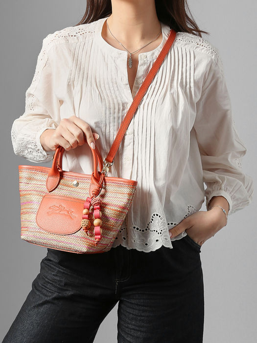 Longchamp Le panier pliage rainbow Messenger bag White