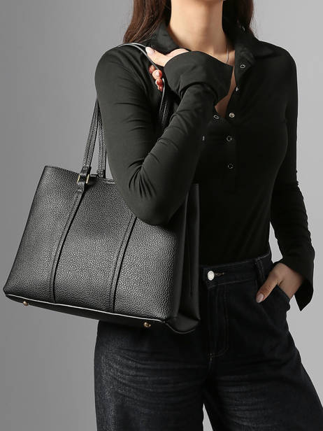 Shoulder Strap Satchel Grained Miniprix Black grained A721 other view 1