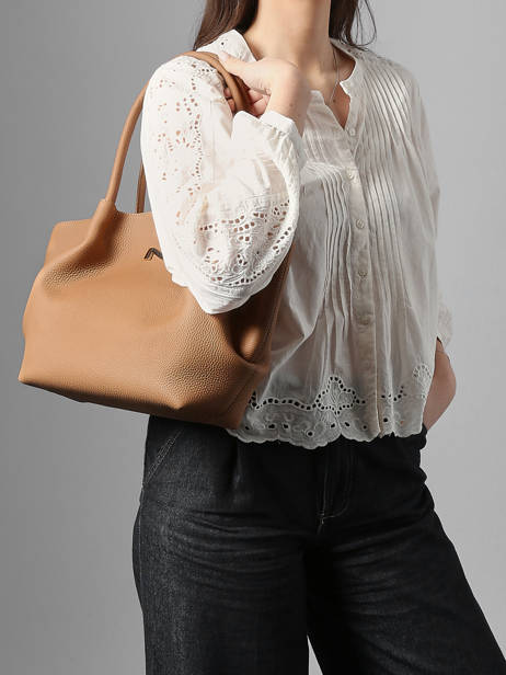 Leather Galatée Shoulder Bag Nathan baume Brown nymphea 3 other view 1