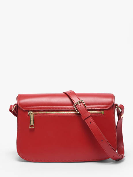 Sac Bandoulière Paris Philos Cuir Lancaster Rouge paris philos 82 vue secondaire 3