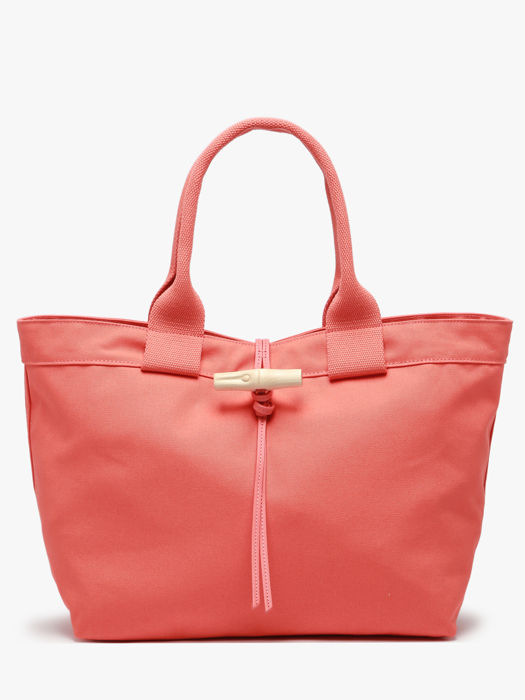 Longchamp Le roseau toile Handbag Pink