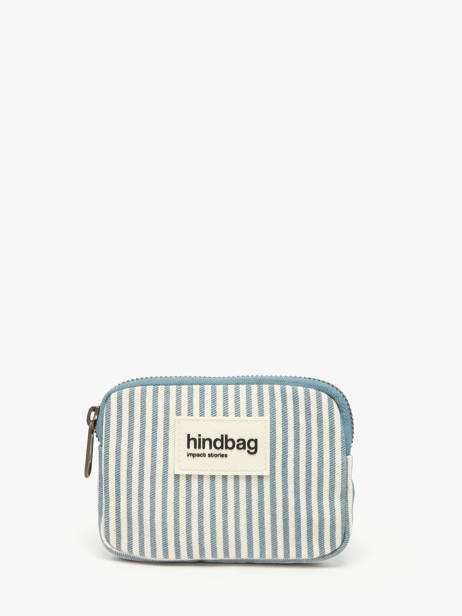 Porte-monnaie Hindbag Bleu rayures RA