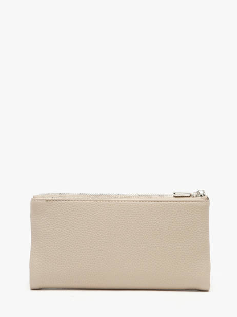 Wallet With Coin Purse Miniprix Beige grained F5039 other view 2