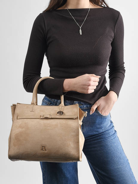 Sac Porté Main Buckle Lulu castagnette Beige buckle D vue secondaire 1
