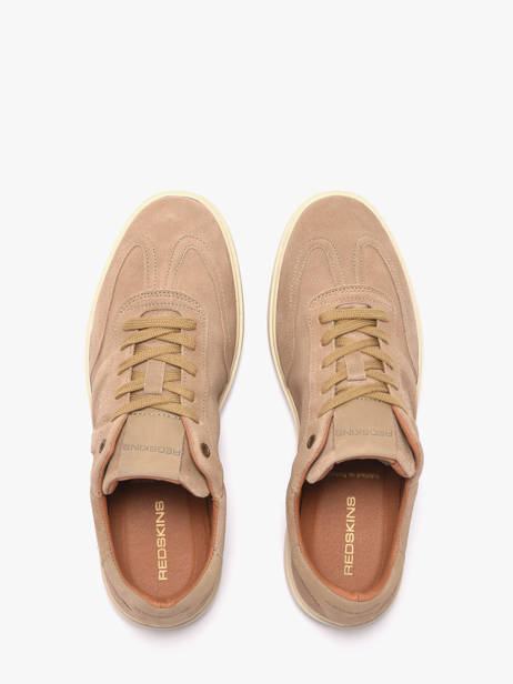 Sneakers Quadra In Leather Redskins Beige men QUADRA other view 3
