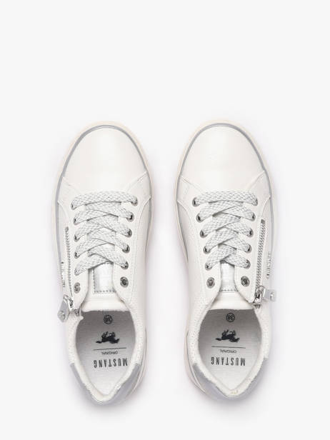 Sneakers Mustang Blanc women M0032006 vue secondaire 3