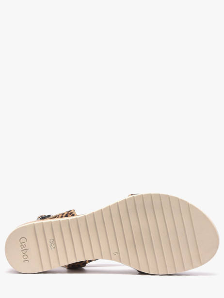 Sandals In Leather Gabor Brown women 90 other view 4