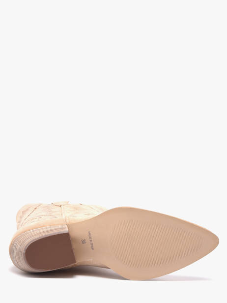 Santiago Boots In Leather Alpe Beige women 52171115 other view 4