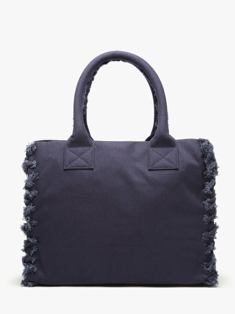 Sac Porté Main Logo Shopper Coton Pinko Bleu logo shopper 6673A3A4 vue secondaire 5