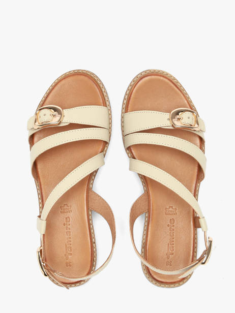 Sandals In Leather Tamaris Beige accessoires 46 other view 3