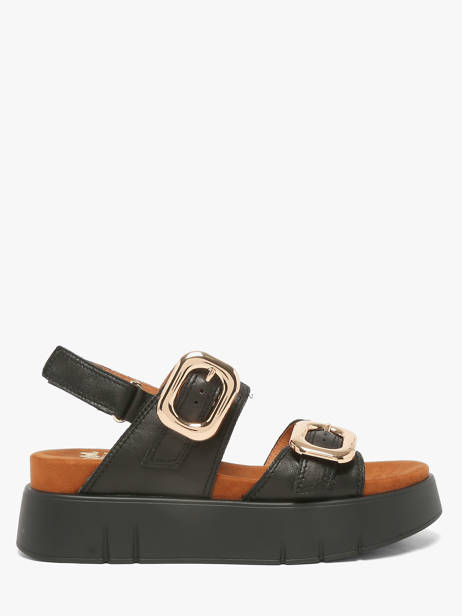 Sandales En Cuir Mam'zelle Noir accessoires CSGNQ06