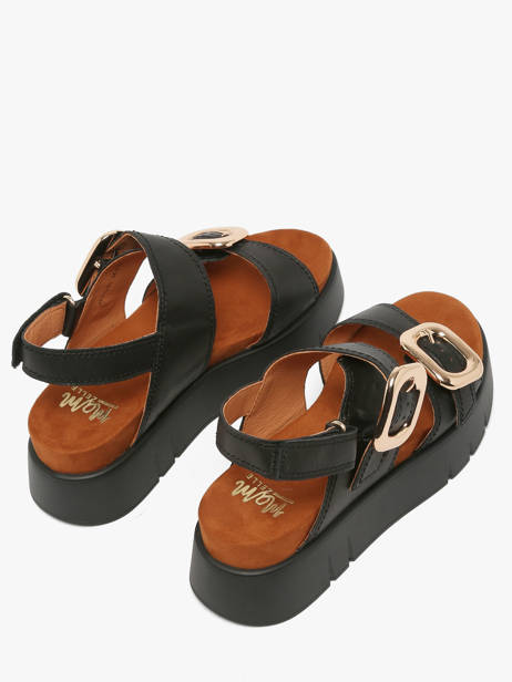 Sandales En Cuir Mam'zelle Noir accessoires CSGNQ06 vue secondaire 2