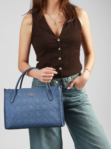 Shoulder Bag Jodi Cotton Guess Blue jodi PG976922 other view 1