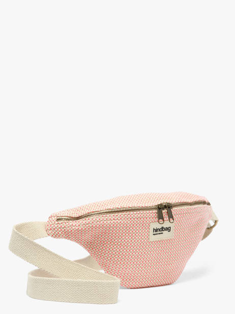 Sac Banane Hindbag Rose tressage TS vue secondaire 2