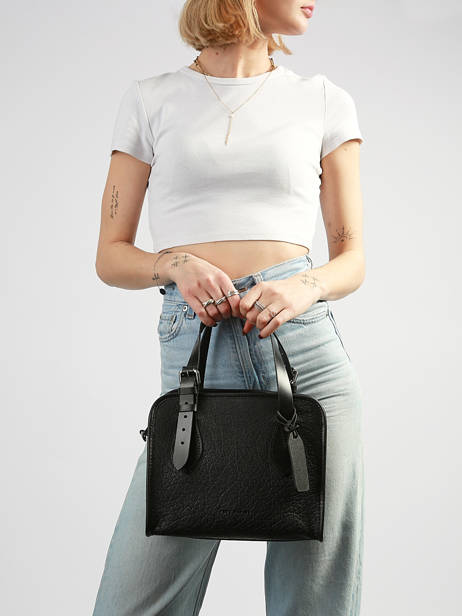 Satchel Vintage Leather Paul marius Black vintage S other view 1