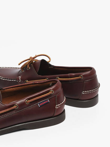 Chaussures Bateau En Cuir Sebago Marron men 70000G0 vue secondaire 3