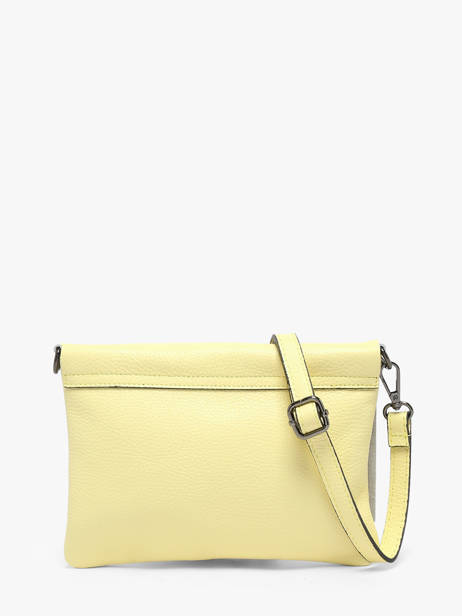 Sac Bandoulière Caviar Cuir Milano Jaune caviar CA22112 vue secondaire 4
