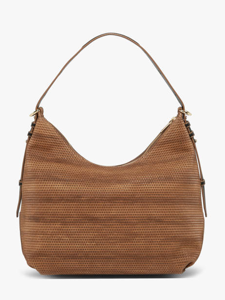 Leather Carrie Texture Shoulder Bag Nathan baume Brown vogue 1TX other view 5