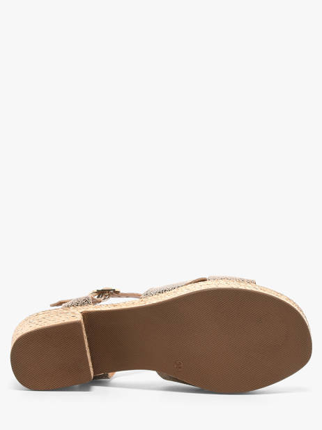 Sandales à Talon En Cuir Aliwell Marron women A126091 vue secondaire 4