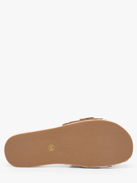 Slippers In Leather Colors of california Brown accessoires HCBAYL06 other view 4