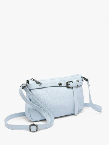 Sac Bandoulière Caviar Cuir Milano Bleu caviar G1421N vue secondaire 3