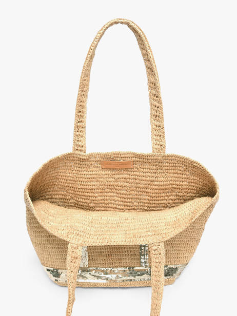 Satchel Cabas Raphia Raphia Vanessa bruno Beige cabas raphia 64V40380 other view 4