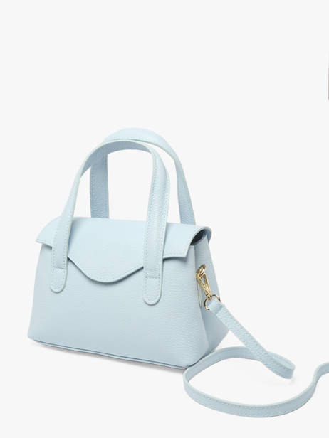 Sac à Main Caviar Cuir Milano Bleu caviar CA26021 vue secondaire 2