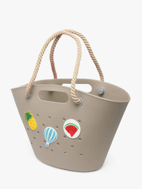 Sac Porté épaule Tutti Frutti Le voyage en panier Beige tutti frutti PM986 vue secondaire 2