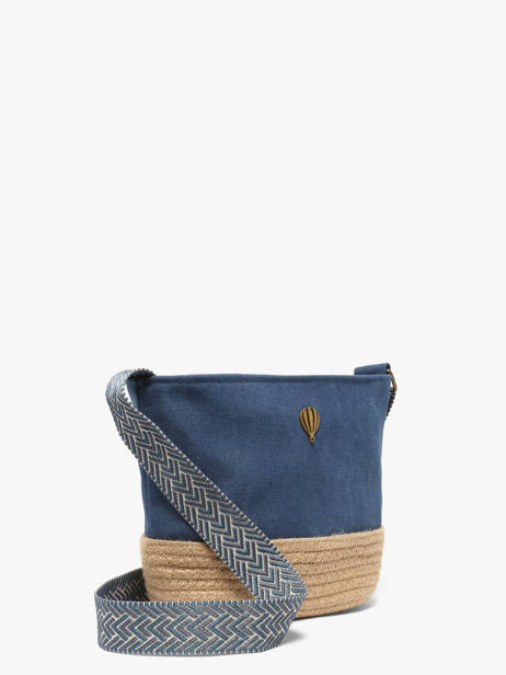 Shoulder Bag City Cotton Le voyage en panier Blue city PM962 other view 1