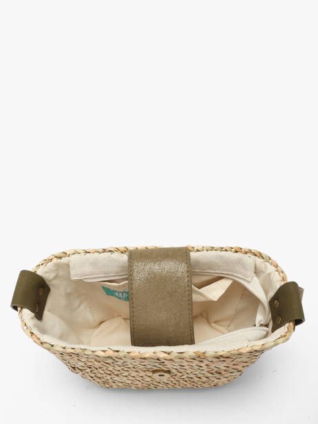 Shoulder Bag Estival Raphia Le voyage en panier Green estival PM944 other view 3