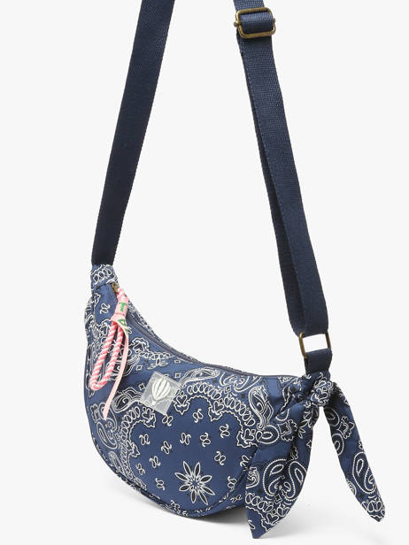 Shoulder Bag Bandana Cotton Le voyage en panier Blue bandana PM969 other view 2