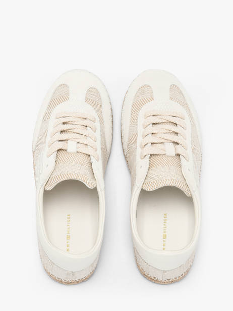 Espadrilles En Cuir Tommy hilfiger Beige women 91080GH vue secondaire 3