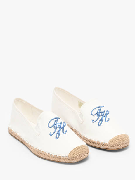Espadrilles En Cuir Tommy hilfiger Blanc women 9240YBL vue secondaire 1